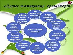 Дұрыс тамақтану ережесі!