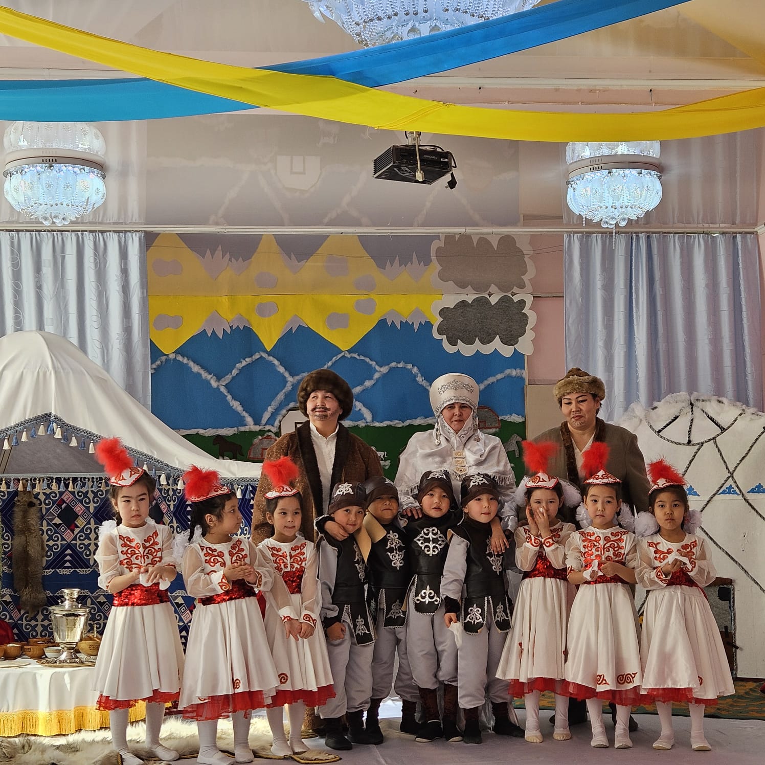 "Театрдың ғажайып әлемі" V қалалық байауы.  Тақырыбы "Алдаркөсенің сыйқырлы тоны"